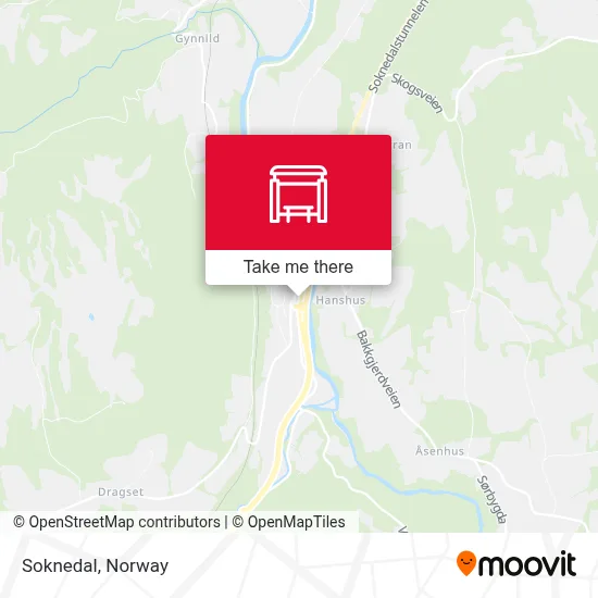 Soknedal map