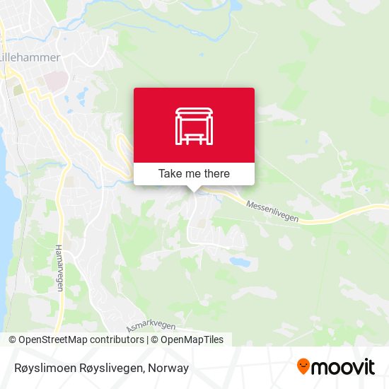 Røyslimoen Røyslivegen map