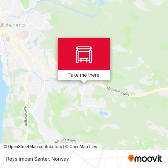 Røyslimoen Senter map