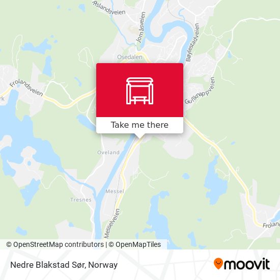 Nedre Blakstad Sør map