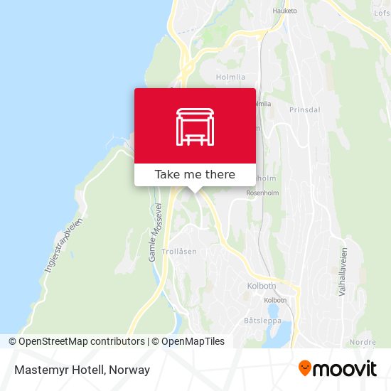 Mastemyr Hotell map