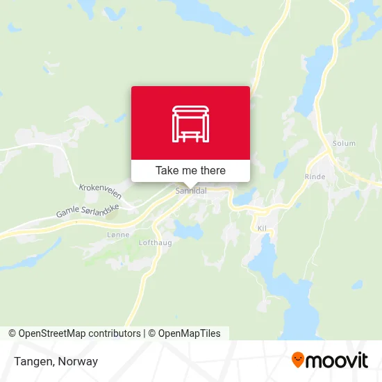 Tangen map