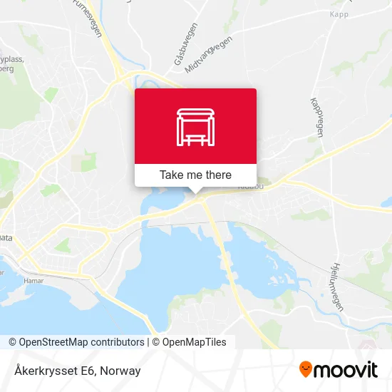 Åkerkrysset E6 map
