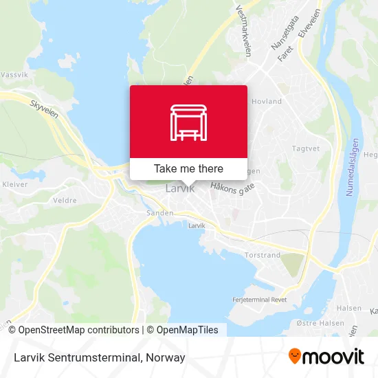 Larvik Sentrumsterminal map