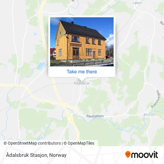 Ådalsbruk Stasjon map