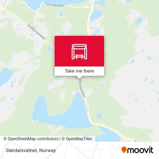 Slørdalsvatnet map