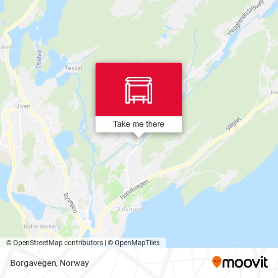 Borgavegen map