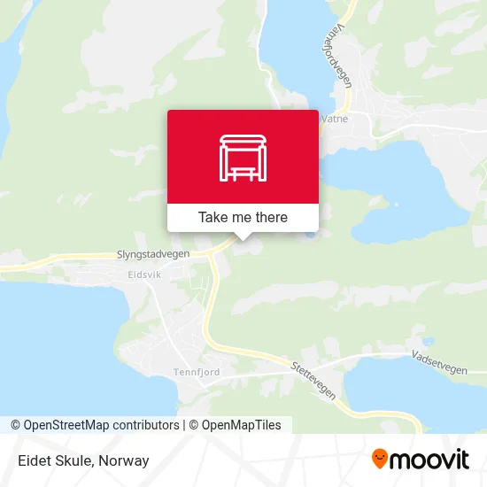 Eidet Skule map