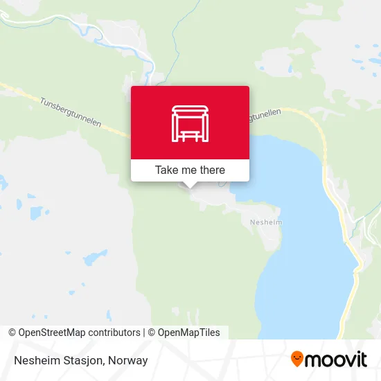Nesheim Stasjon map