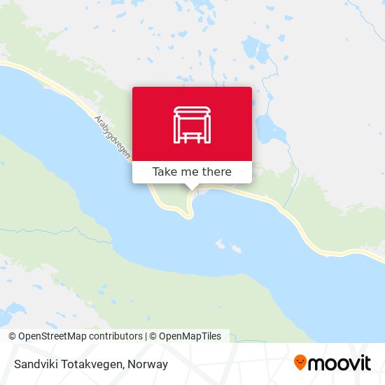 Sandviki Totakvegen map