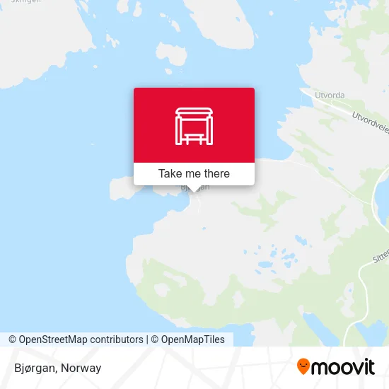 Bjørgan map