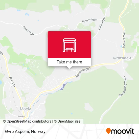 Øvre Aspelia map