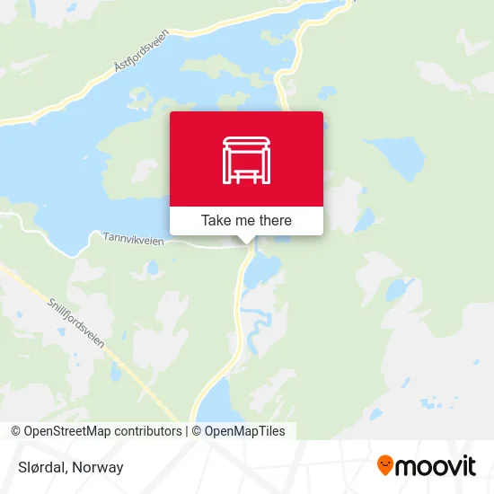 Slørdal map