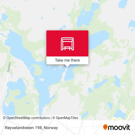 Røyselandveien 198 map