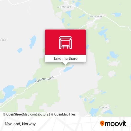 Mydland map