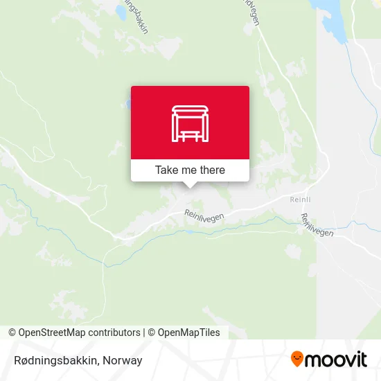 Rødningsbakkin map