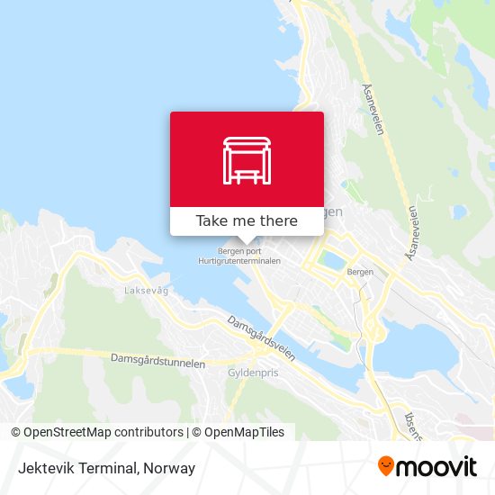 Jektevik Terminal map