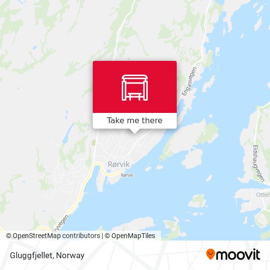 Gluggfjellet map