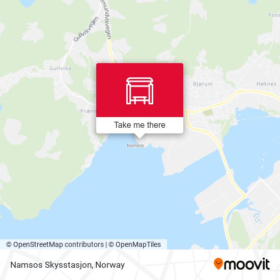 Namsos Skysstasjon map