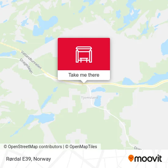 Rørdal E39 map