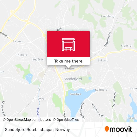 Sandefjord Rutebilstasjon map