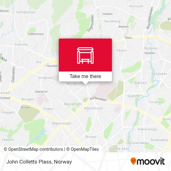 John Colletts Plass map