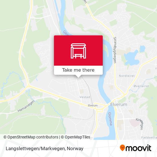 Langslettvegen/Markvegen map