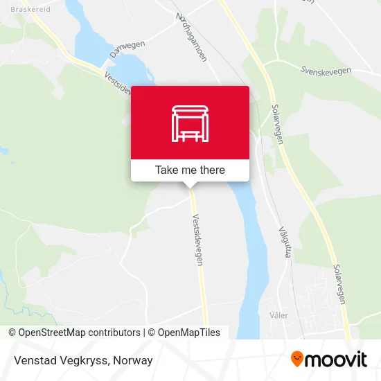 Venstad Vegkryss map