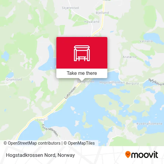 Hogstadkrossen Nord map
