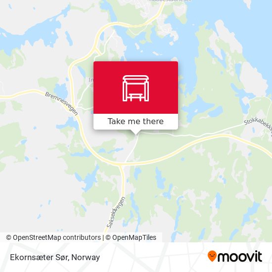 Ekornsæter Sør map