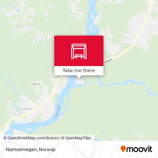 Namsenvegen map