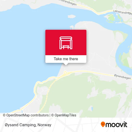 Øysand Camping map