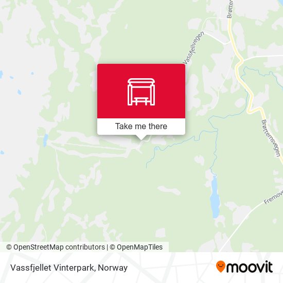 Vassfjellet Vinterpark map