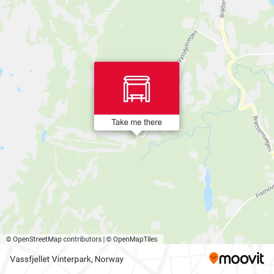 Vassfjellet Vinterpark map