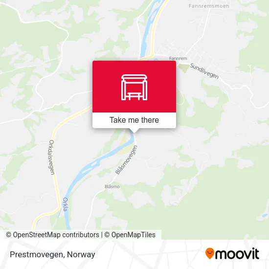 Prestmovegen map