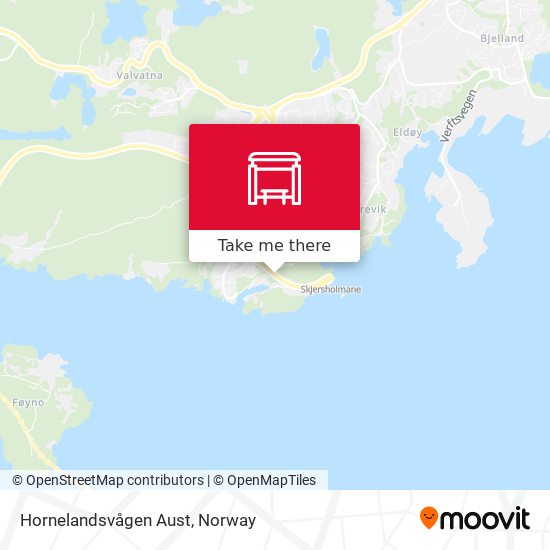 Hornelandsvågen Aust map