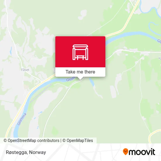 Røstegga map