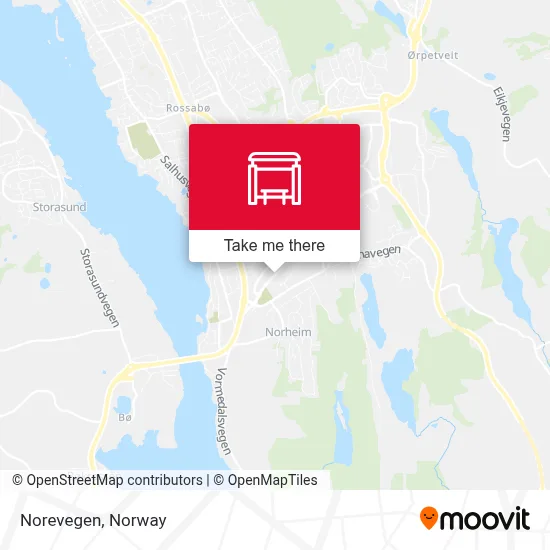 Norevegen map