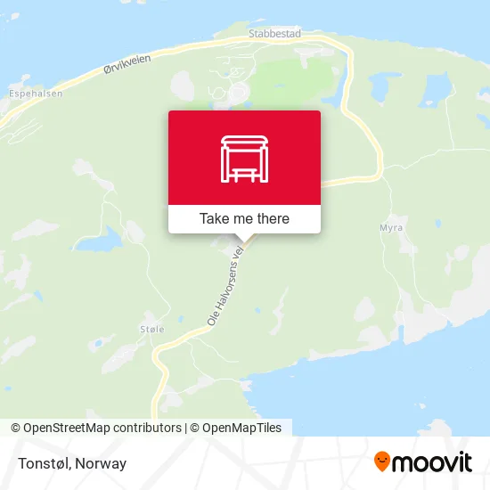 Tonstøl map