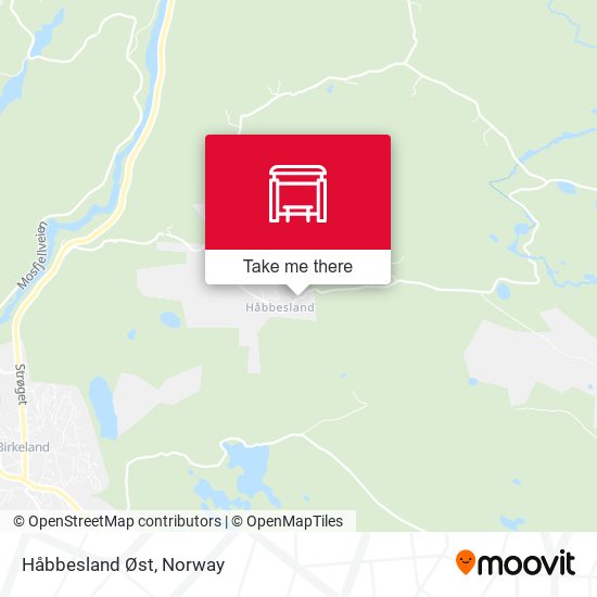 Håbbesland Øst map