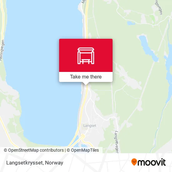 Langsetkrysset map