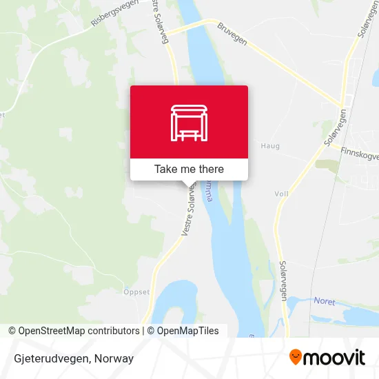 Gjeterudvegen map