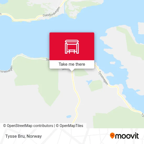 Tysse Bru map