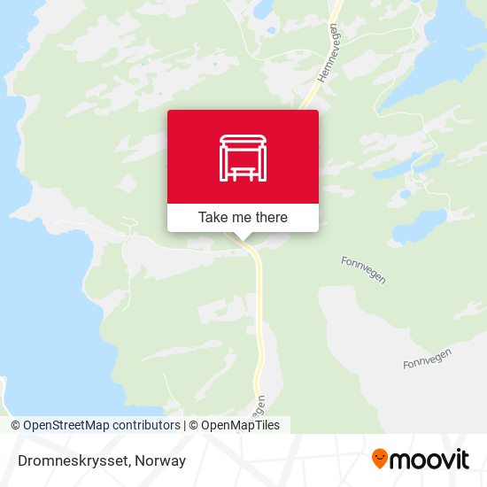 Dromneskrysset map