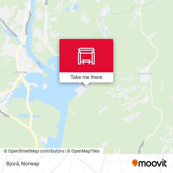 Bjorå map