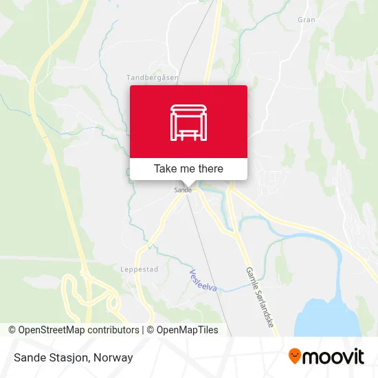 Sande Stasjon map