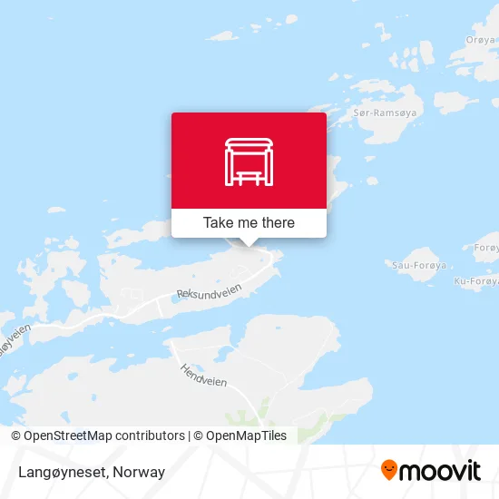Langøyneset map
