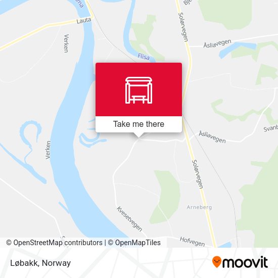 Løbakk map