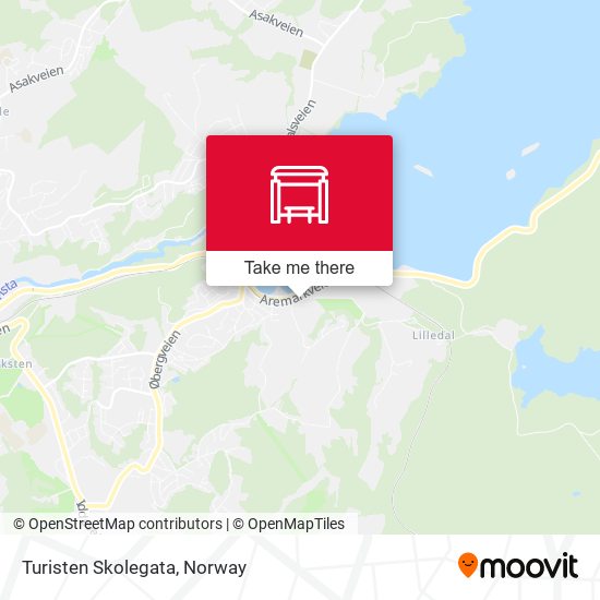 Turisten Skolegata map