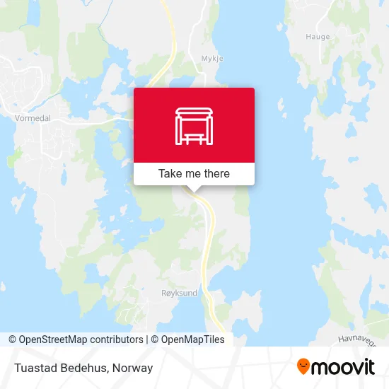 Tuastad Bedehus map